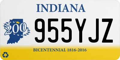 IN license plate 955YJZ