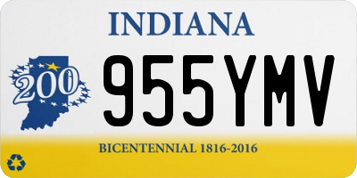 IN license plate 955YMV