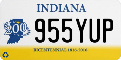 IN license plate 955YUP