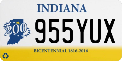 IN license plate 955YUX