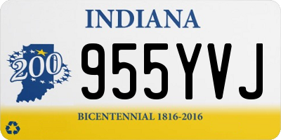 IN license plate 955YVJ