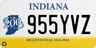 IN license plate 955YVZ