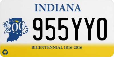 IN license plate 955YYO