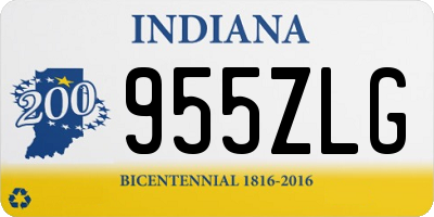 IN license plate 955ZLG
