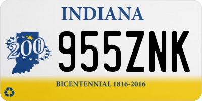 IN license plate 955ZNK
