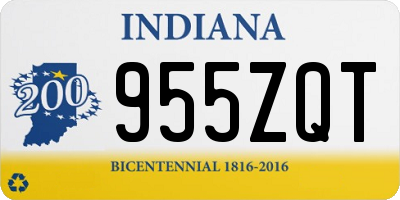 IN license plate 955ZQT