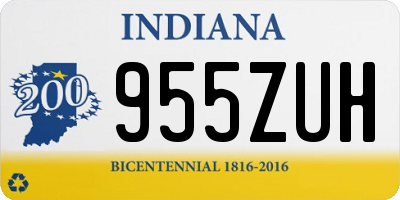 IN license plate 955ZUH