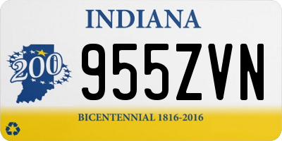 IN license plate 955ZVN