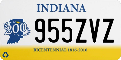 IN license plate 955ZVZ
