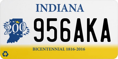 IN license plate 956AKA