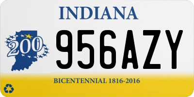 IN license plate 956AZY