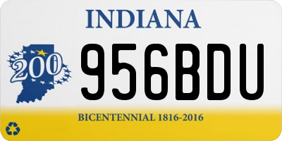 IN license plate 956BDU