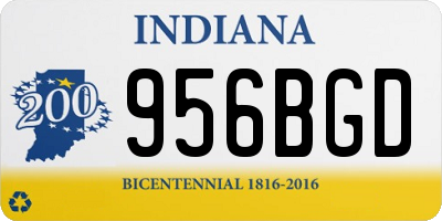 IN license plate 956BGD