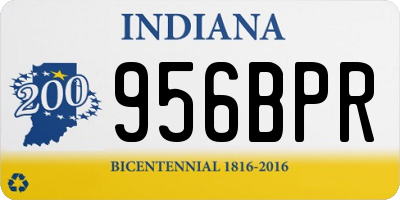 IN license plate 956BPR