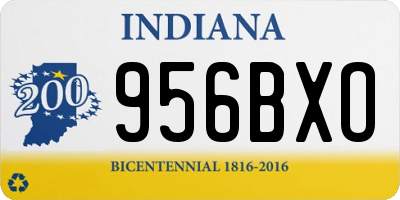 IN license plate 956BXO