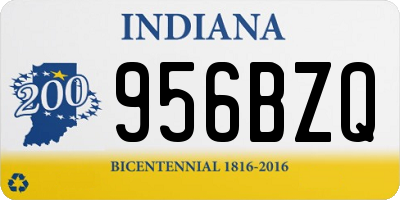 IN license plate 956BZQ