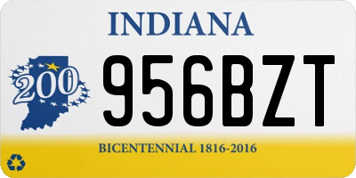 IN license plate 956BZT