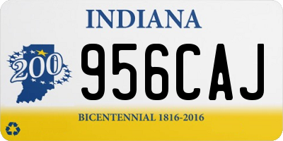 IN license plate 956CAJ