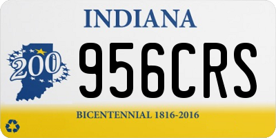 IN license plate 956CRS