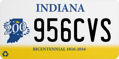 IN license plate 956CVS