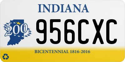IN license plate 956CXC