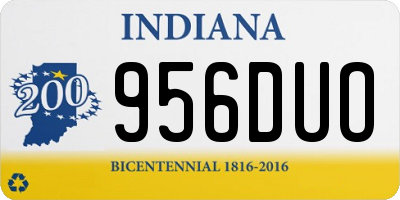 IN license plate 956DUO
