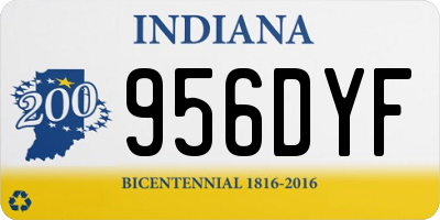 IN license plate 956DYF