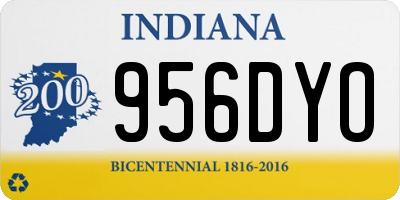 IN license plate 956DYO