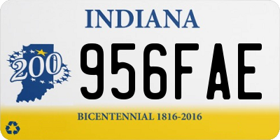 IN license plate 956FAE