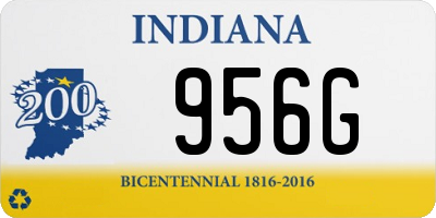 IN license plate 956G