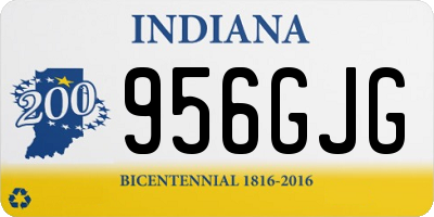 IN license plate 956GJG