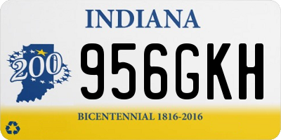 IN license plate 956GKH