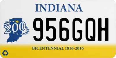 IN license plate 956GQH
