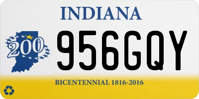 IN license plate 956GQY