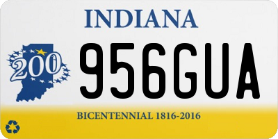 IN license plate 956GUA