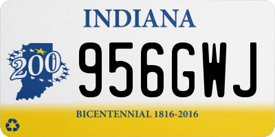 IN license plate 956GWJ