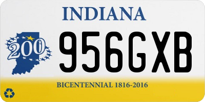 IN license plate 956GXB