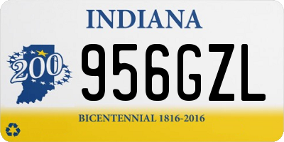 IN license plate 956GZL