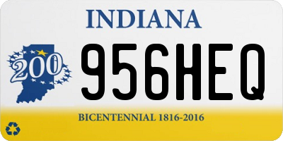 IN license plate 956HEQ