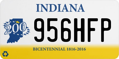 IN license plate 956HFP