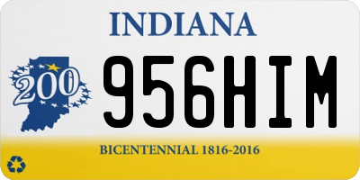 IN license plate 956HIM