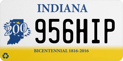 IN license plate 956HIP