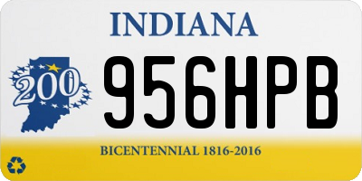 IN license plate 956HPB