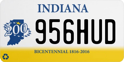 IN license plate 956HUD