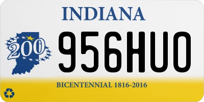 IN license plate 956HUO