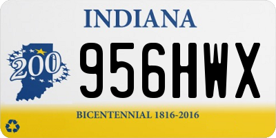 IN license plate 956HWX