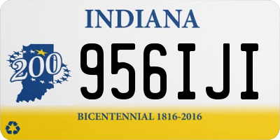 IN license plate 956IJI