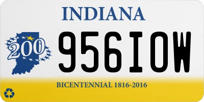 IN license plate 956IOW