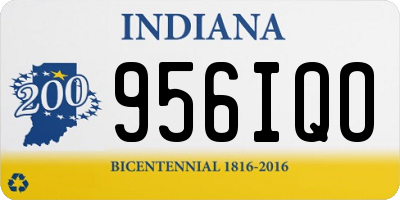 IN license plate 956IQO