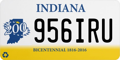 IN license plate 956IRU